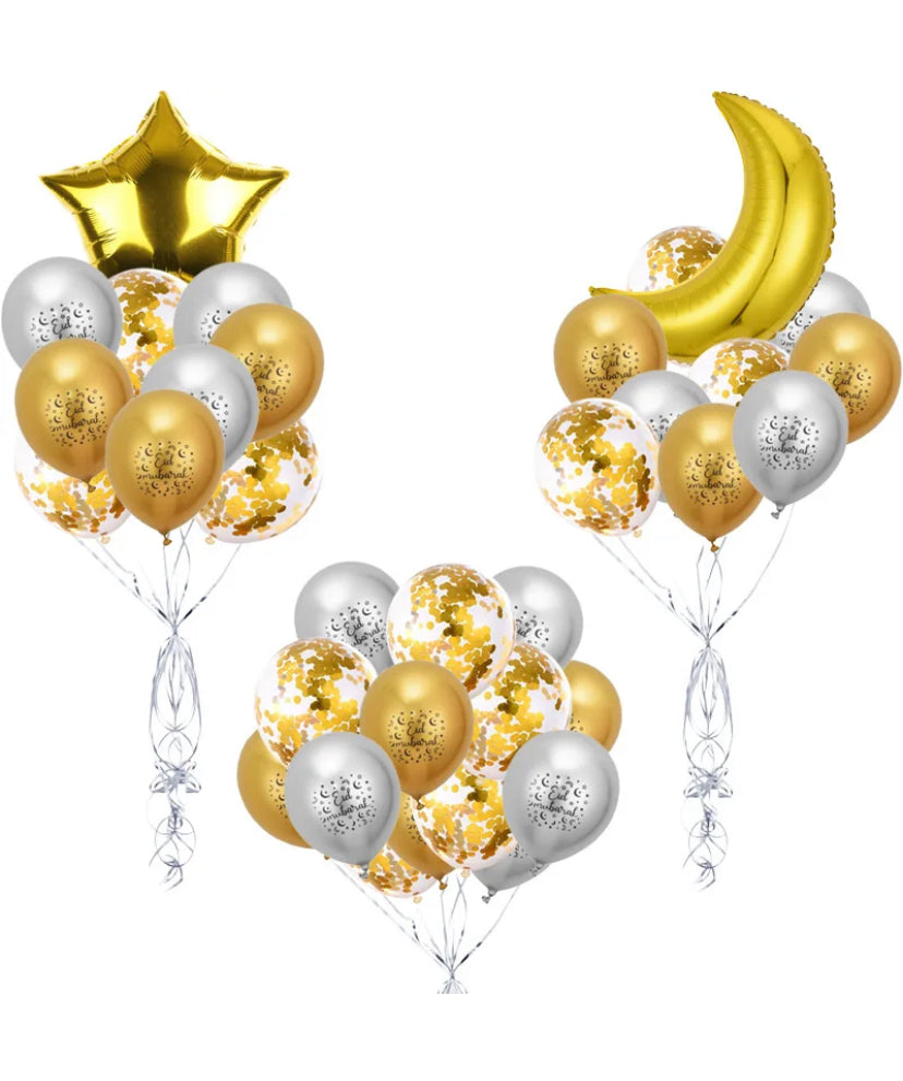 Ensemble de ballons décoratifs pour l'Aïd