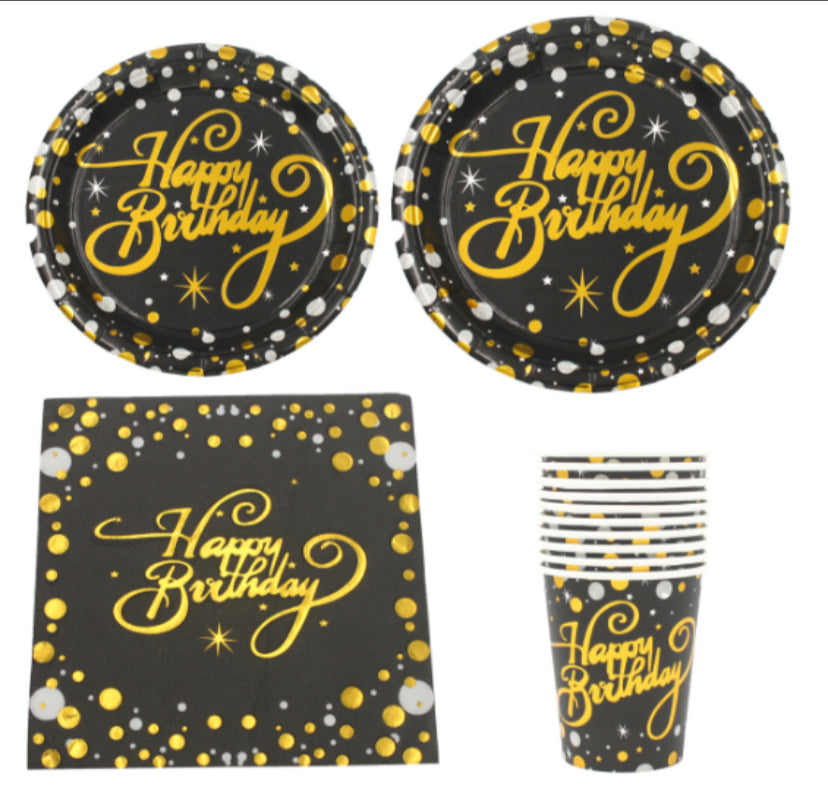 Set de vaisselle jetable pour anniversaire