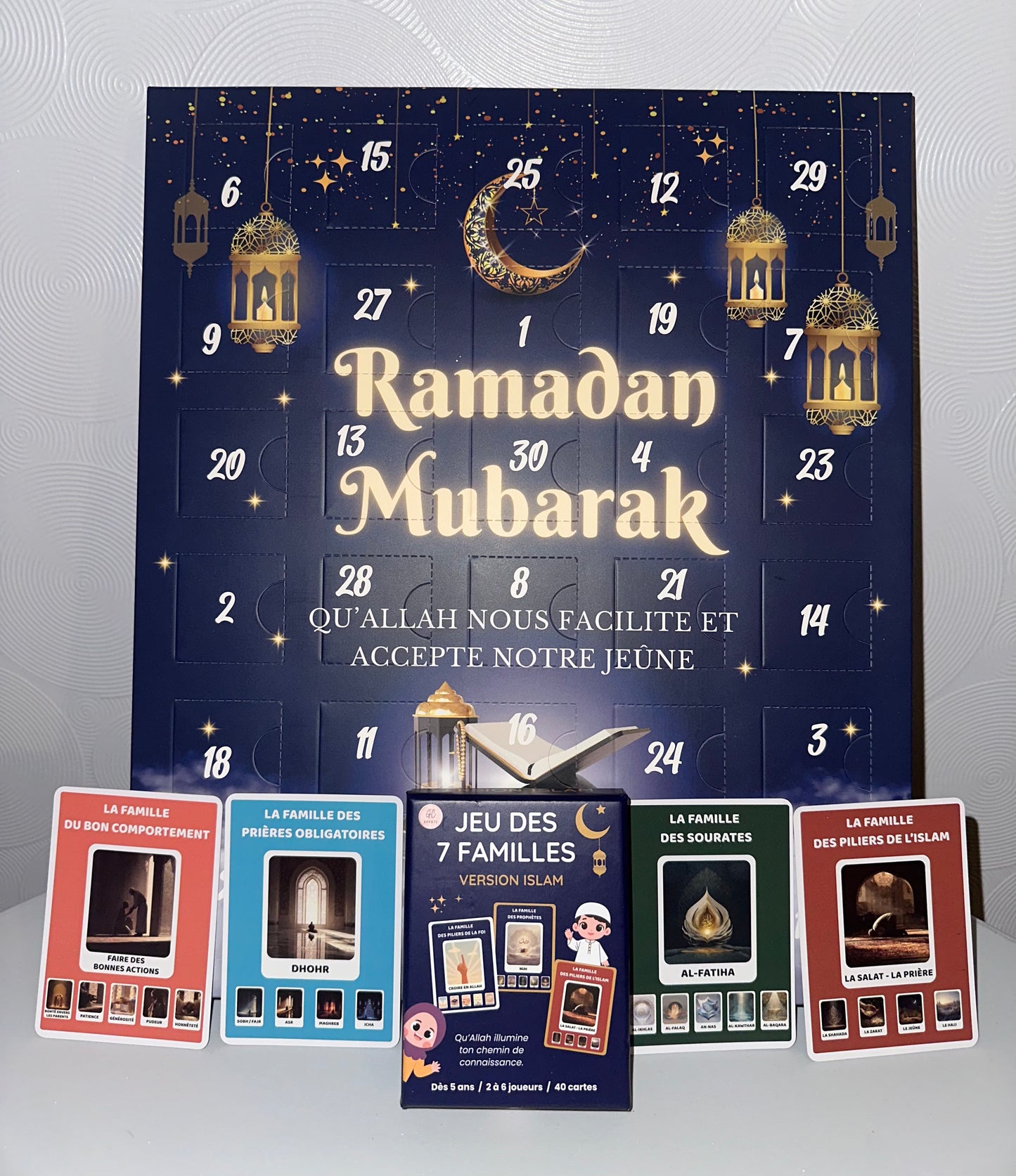 Pack Duo – Calendrier + Jeu des 7 Familles version Islam