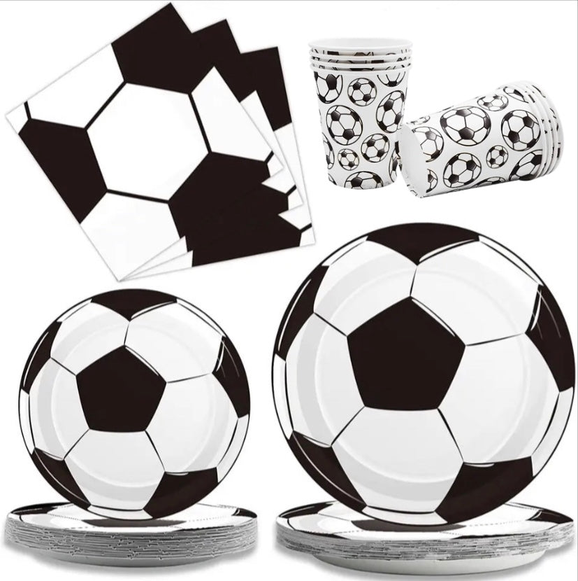 Set de vaisselle jetable sur le thème "Football"